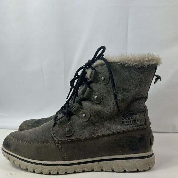 Sorel Joan Explorer Suede Leather Women's Ankle Booties. - Picture 6 of 15